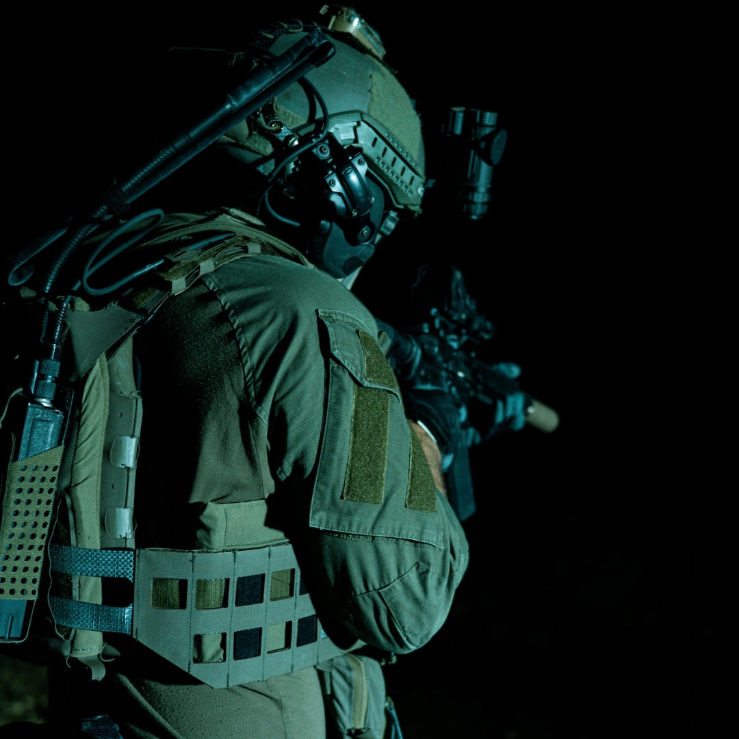 X-RAY SIDE PLATE PLATE POUCHE SET Night Heron